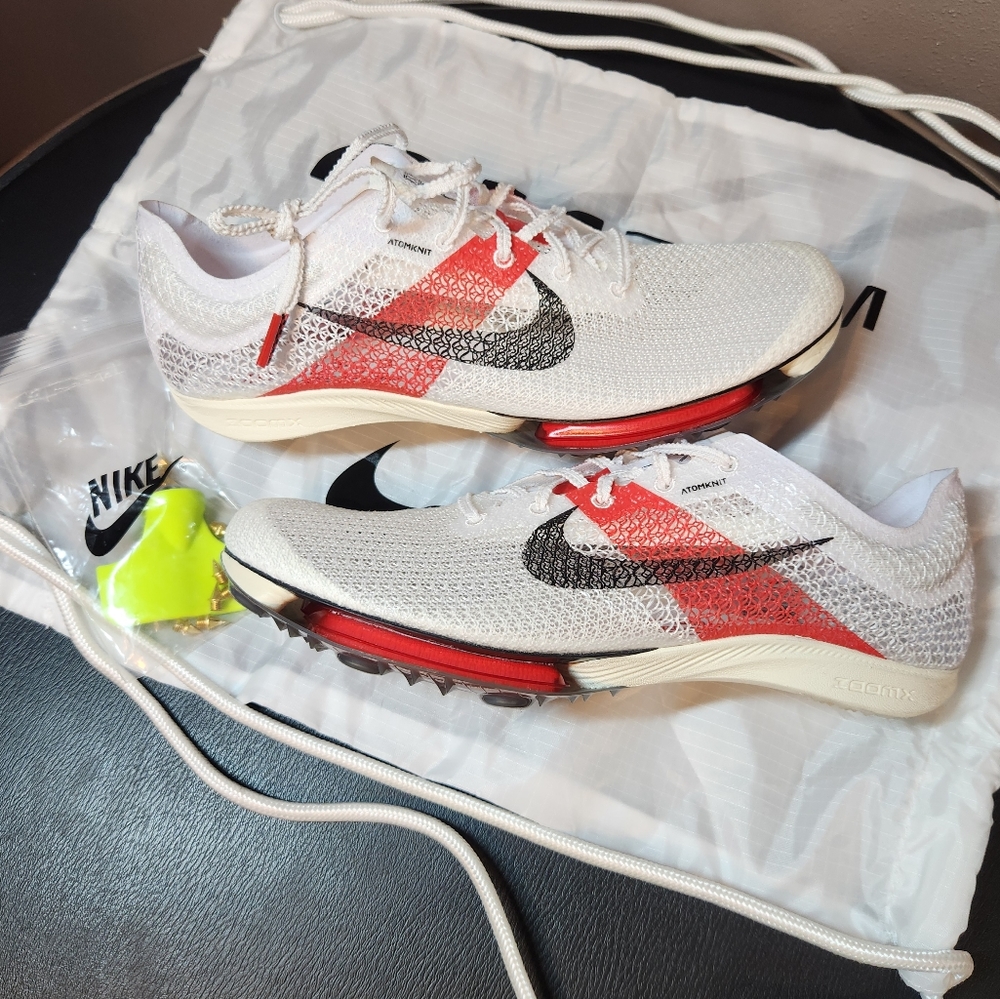 Nike Air Zoom Victory Track and Field Spikes sz 9.5 New White/Red Men